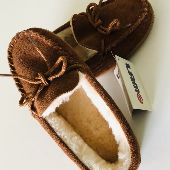 LAMO Sheepskin Chestnut Slippers Kids Size 3 Year - Picture 6 of 6
